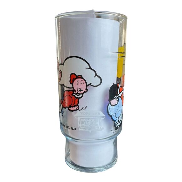 Popeye Bluto Swee Pea Olive Oyl 1978 Vintage Promo Glass King Productions - Picture 4 of 5